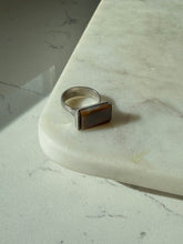 Load image into Gallery viewer, Vintage Agate Sterling Silver Ring Size 7
