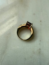 Load image into Gallery viewer, Red Synthetic Stone &amp; Spinel Gold Vermeil Ring Size 6
