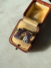 Load image into Gallery viewer, Ruby Sterling Silver Push Back Earrings
