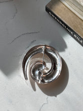 Load image into Gallery viewer, Vintage Monet Silvertone Spiral Brooch
