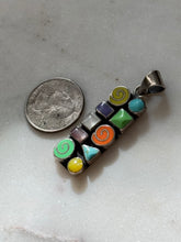 Load image into Gallery viewer, Multicolor Swirl Sterling Silver Pendant
