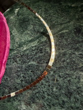 Load image into Gallery viewer, Two-Tone Sterling Silver Gold Vermeil Omega Collar Necklace 17”
