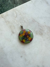 Load image into Gallery viewer, Flower Power Millefiori Sterling Silver Pendant
