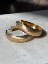 Load image into Gallery viewer, Large Vintage 18k Yellow Gold Hoop Earrings
