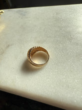 Load image into Gallery viewer, Vintage 10k Yellow Gold Croissant Ring Size 3.25
