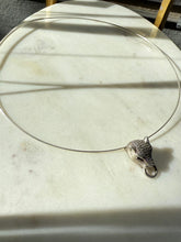 Load image into Gallery viewer, Iced Panther Torque Sterling Silver Necklace 17”
