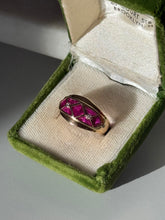 Load image into Gallery viewer, Vintage Solid 14k Gold Ruby &amp; Diamond Ring Size 6.75
