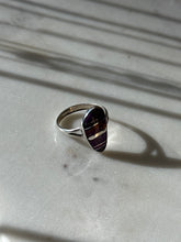 Load image into Gallery viewer, Vintage Purple Copper Turquoise Sterling Ring Size 10.25
