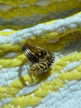 Load image into Gallery viewer, Opal &amp; Diamond 18k Yellow Gold Ring Size 5.25
