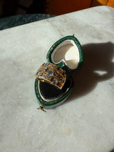 Load image into Gallery viewer, Gold Vermeil Iced Cage Ring Size 6
