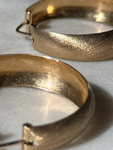 Load image into Gallery viewer, Large Vintage 18k Yellow Gold Hoop Earrings
