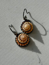 Load image into Gallery viewer, Vintage Sterling Silver Shell Earrings
