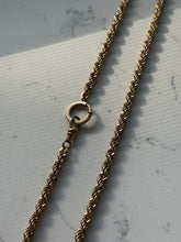 Load image into Gallery viewer, Vintage 1/20 12k Gold Filled Rope Chain 25”
