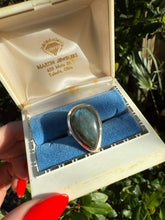 Load image into Gallery viewer, Labradorite Sterling Silver Ring Size 8.75
