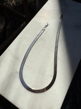 Load image into Gallery viewer, Two-Tone Reversible Sterling Silver Gold Vermeil Herringbone Chain 15.5”
