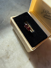Load image into Gallery viewer, Garnet &amp; Ruby 14k Yellow Gold Push Back Earrings
