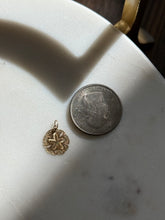 Load image into Gallery viewer, Dainty 14k Yellow Gold Mini Sand Dollar Charm
