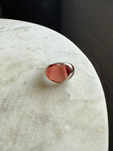 Load image into Gallery viewer, Chunky Red Heart Sterling Silver Resin Ring
