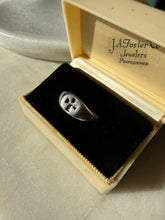 Load image into Gallery viewer, Vintage Cross Sterling Silver Ring Size 7.5
