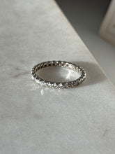 Load image into Gallery viewer, Vintage 14k White Gold Diamond Infinity Band Size 7.5
