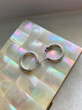 Load image into Gallery viewer, Classic Tubular Sterling Silver Hoops
