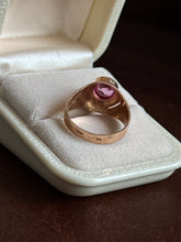 Load image into Gallery viewer, Vintage 1970s Soviet USSR Pink Sapphire 14k Gold Ring
Size 6.75
