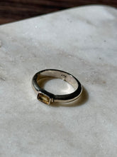 Load image into Gallery viewer, Vintage Citrine Sterling Ring Size 7.5
