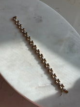 Load image into Gallery viewer, Gold Vermeil Panther Link Bracelet 7.25”
