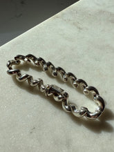 Load image into Gallery viewer, San Marco Croissant Sterling Silver Bracelet 7”
