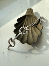 Load image into Gallery viewer, Chunky Solid Sterling Silver Horsebit Bracelet
