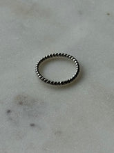 Load image into Gallery viewer, Dainty Sterling Silver Thin Band Size 6.75
