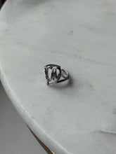 Load image into Gallery viewer, ‘M’ Sterling Silver Ring Size 5.25
