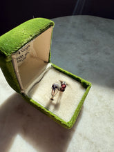 Load image into Gallery viewer, Pink &amp; Purple Sterling Silver Ring Size 8.25
