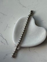 Load image into Gallery viewer, Vintage Italian Sterling Silver San Marco Croissant Bracelet 7.25”
