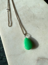 Load image into Gallery viewer, Vintage Sterling Silver Jade Necklace
