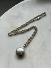 Load image into Gallery viewer, Etched Locket Sterling Silver Necklace 16”
