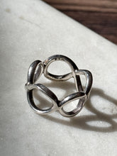 Load image into Gallery viewer, Mexico Sterling Silver Wide Band Ring Size 9
