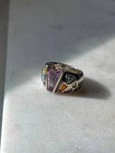 Load image into Gallery viewer, Multistone Sterling Silver Ring Size 6.25
