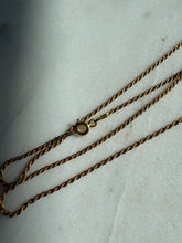 Load image into Gallery viewer, Italian Gold Vermeil Rope Chain Necklace 24”
