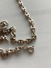 Load image into Gallery viewer, Puffed Gucci Mariner Link Sterling Silver Italian Chain Necklace
