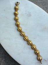 Load image into Gallery viewer, Chunky Italian Gold Vermeil Sailor Clasp Bracelet 7.5”

