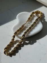 Load image into Gallery viewer, Vintage 12k Gold Fill Chunky Rope Chain 18”
