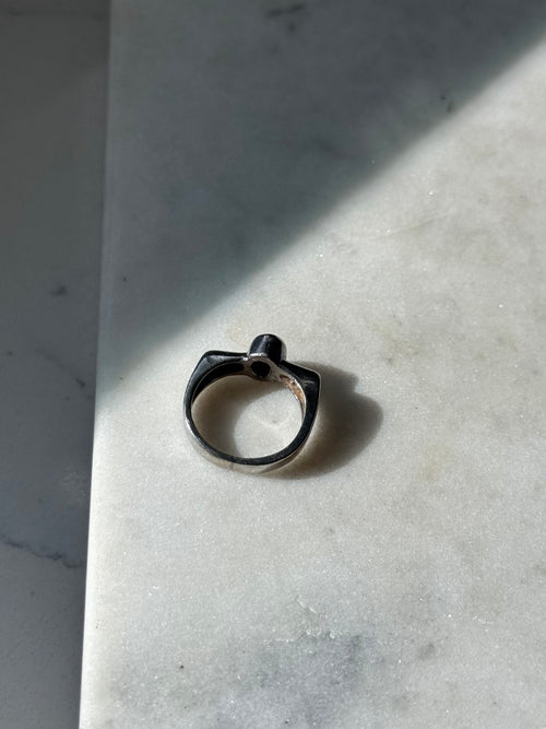 Carnelian Sterling Silver Ring Size 6.25