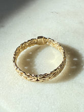 Load image into Gallery viewer, Byzantine Link Gold Vermeil Ring Size 11.25
