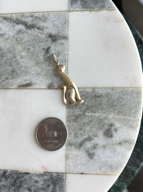 Cat Pendant Sterling Silver