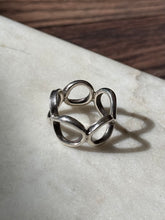 Load image into Gallery viewer, Mexico Sterling Silver Wide Band Ring Size 9
