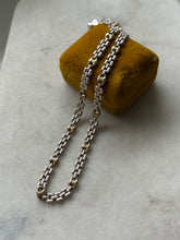 Load image into Gallery viewer, Italian Two-Tone Panther &amp; Mariner Link Sterling Chain 16.5”
