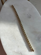 Load image into Gallery viewer, Peridot Gold Vermeil Bracelet 7.75”
