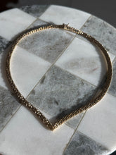Load image into Gallery viewer, Italian Gold Vermeil V Necklace 15.5”
