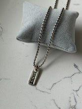 Load image into Gallery viewer, Vintage Lucky Spellout Ball Chain Sterling Necklace 18”
